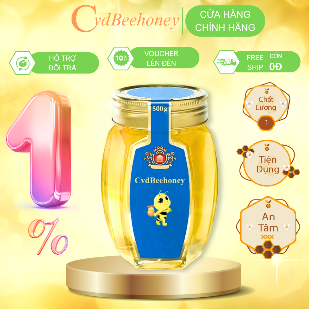 Mật Ong Hoa Rừng Cao Cấp 500g - Premium Forest Flower Honey